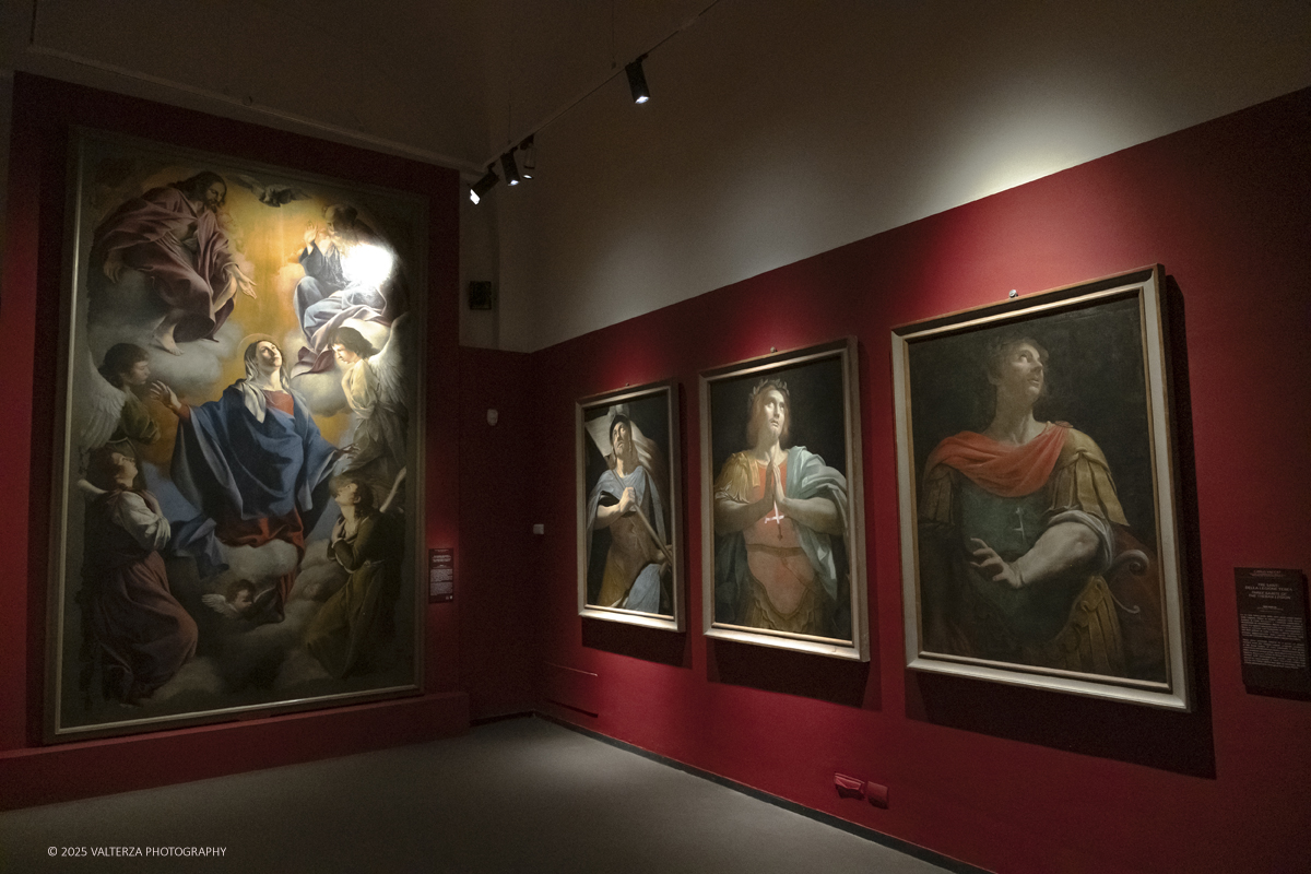 _DSF0174.jpg - 22/11720'25. Torino. Dal 22 novembre 2025 al 3 maggio 2026, le Sale Chiablese dei Musei Reali di Torino ospitano una mostra dedicata a Orazio Gentileschi (Pisa, 1563 â€“ Londra, 1639), uno dei piÃ¹ importanti artisti italiani del Seicento, la cui straordinaria qualitÃ  pittorica fu premiata da un successo in vita pari a quello di Caravaggio, Rubens e Van Dyck. Nella foto parte dell'allestimento della mostra