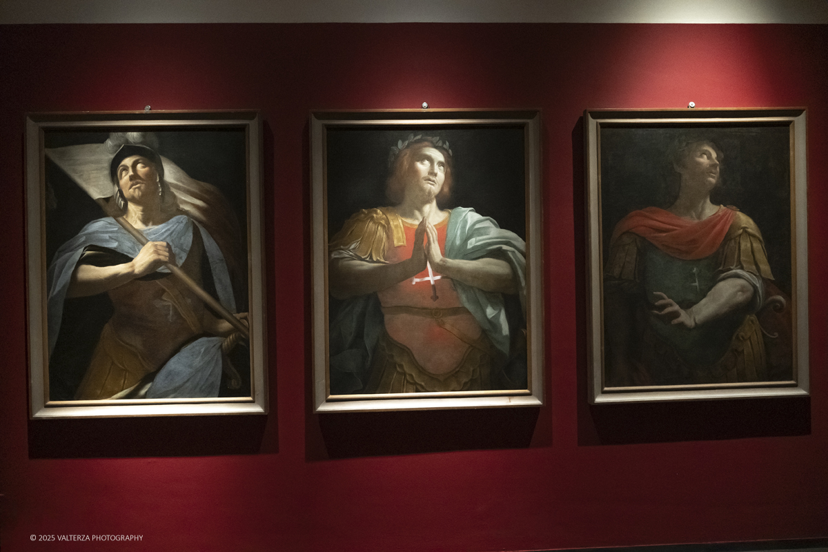 _DSF0180.jpg - 22/11720'25. Torino. Dal 22 novembre 2025 al 3 maggio 2026, le Sale Chiablese dei Musei Reali di Torino ospitano una mostra dedicata a Orazio Gentileschi (Pisa, 1563 â€“ Londra, 1639), uno dei piÃ¹ importanti artisti italiani del Seicento, la cui straordinaria qualitÃ  pittorica fu premiata da un successo in vita pari a quello di Caravaggio, Rubens e Van Dyck. Nella foto parte dell'allestimento della mostra