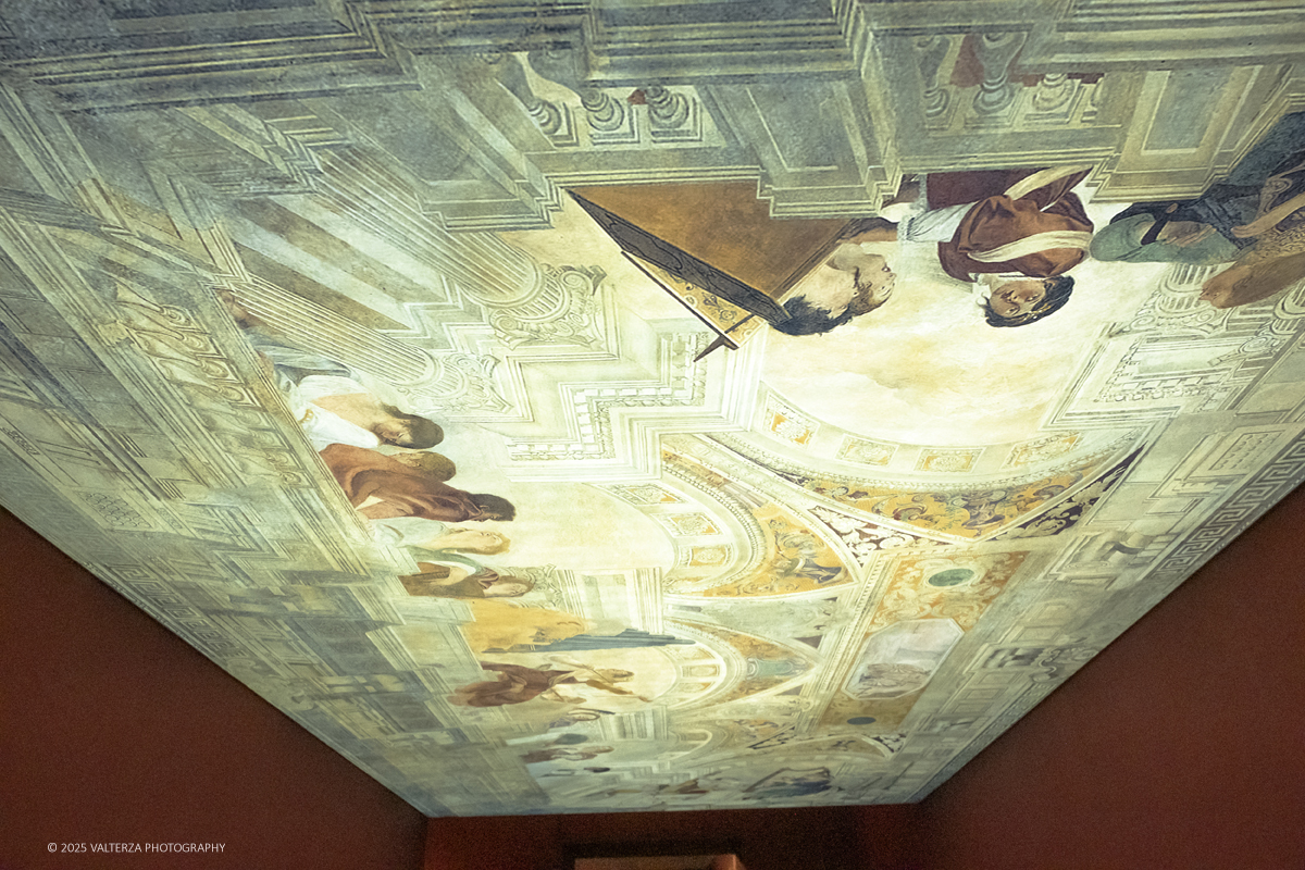 _DSF0249.jpg - 22/11720'25. Torino. Dal 22 novembre 2025 al 3 maggio 2026, le Sale Chiablese dei Musei Reali di Torino ospitano una mostra dedicata a Orazio Gentileschi (Pisa, 1563 â€“ Londra, 1639), uno dei piÃ¹ importanti artisti italiani del Seicento, la cui straordinaria qualitÃ  pittorica fu premiata da un successo in vita pari a quello di Caravaggio, Rubens e Van Dyck. Nella foto Orazio Gentileschi ed Agostino Tassi Concerto musicale con Apollo e le Muse, 1611-1612