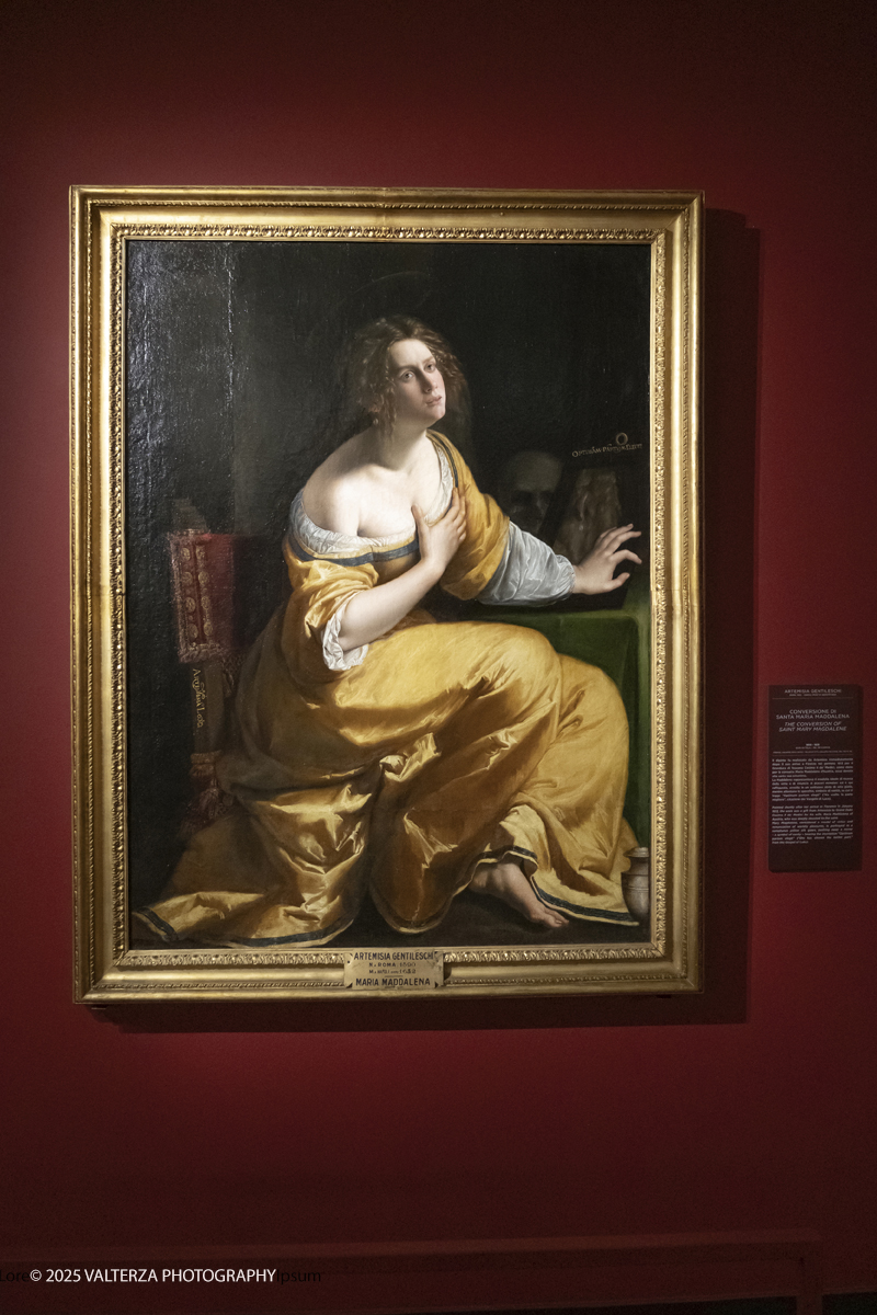 _DSF0278.jpg - 22/11720'25. Torino. Dal 22 novembre 2025 al 3 maggio 2026, le Sale Chiablese dei Musei Reali di Torino ospitano una mostra dedicata a Orazio Gentileschi (Pisa, 1563 â€“ Londra, 1639), uno dei piÃ¹ importanti artisti italiani del Seicento, la cui straordinaria qualitÃ  pittorica fu premiata da un successo in vita pari a quello di Caravaggio, Rubens e Van Dyck. Nella foto Orazio Gentileschi Conversione di Santa Maria Maddalena, 1613-1615