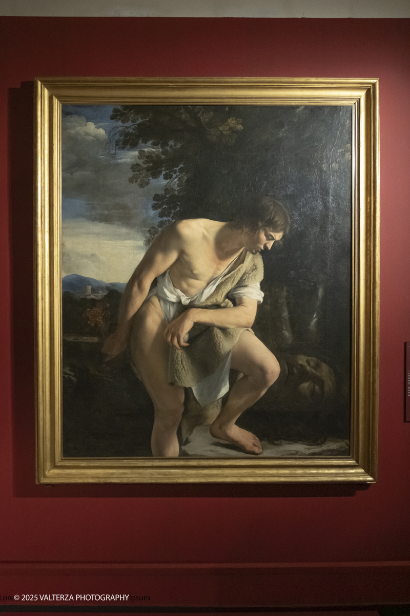 _DSF0284.jpg - 22/11720'25. Torino. Dal 22 novembre 2025 al 3 maggio 2026, le Sale Chiablese dei Musei Reali di Torino ospitano una mostra dedicata a Orazio Gentileschi (Pisa, 1563 â€“ Londra, 1639), uno dei piÃ¹ importanti artisti italiani del Seicento, la cui straordinaria qualitÃ  pittorica fu premiata da un successo in vita pari a quello di Caravaggio, Rubens e Van Dyck. Nella foto Orazio Gentileschi David con la Testa di Golia, 1610-1612