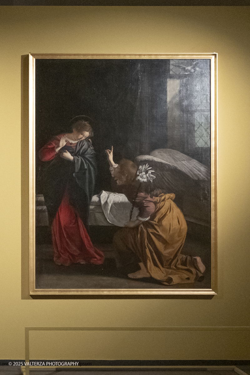 _DSF0335.jpg - 22/11720'25. Torino. Dal 22 novembre 2025 al 3 maggio 2026, le Sale Chiablese dei Musei Reali di Torino ospitano una mostra dedicata a Orazio Gentileschi (Pisa, 1563 â€“ Londra, 1639), uno dei piÃ¹ importanti artisti italiani del Seicento, la cui straordinaria qualitÃ  pittorica fu premiata da un successo in vita pari a quello di Caravaggio, Rubens e Van Dyck. Nella foto Orazio Gentileschi Annunciazione, 1622