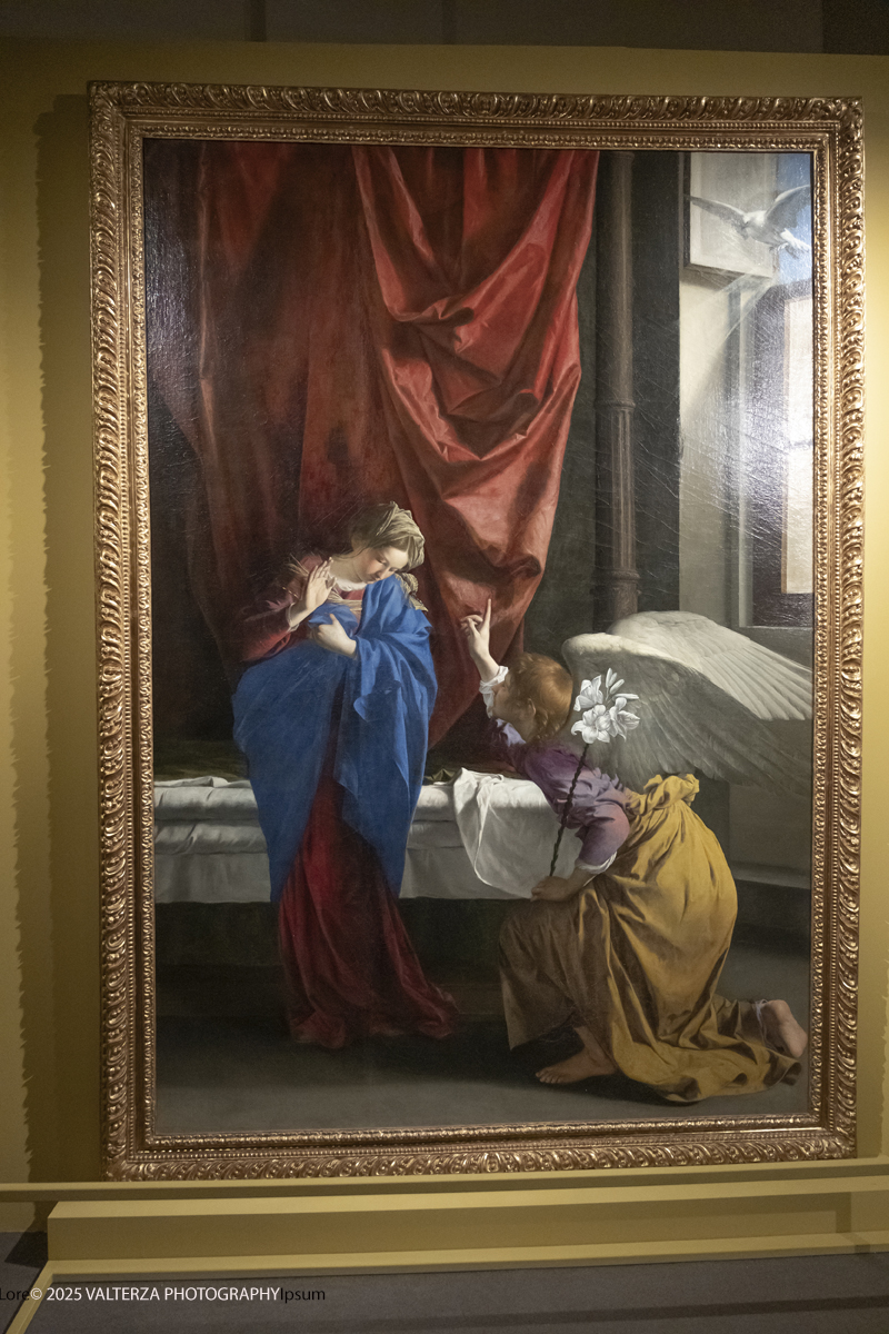 _DSF0339.jpg - 22/11720'25. Torino. Dal 22 novembre 2025 al 3 maggio 2026, le Sale Chiablese dei Musei Reali di Torino ospitano una mostra dedicata a Orazio Gentileschi (Pisa, 1563 â€“ Londra, 1639), uno dei piÃ¹ importanti artisti italiani del Seicento, la cui straordinaria qualitÃ  pittorica fu premiata da un successo in vita pari a quello di Caravaggio, Rubens e Van Dyck. Nella foto Orazio Gentileschi Annunciazione , 1623
