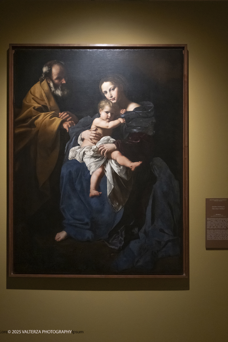 _DSF0350.jpg - 22/11720'25. Torino. Dal 22 novembre 2025 al 3 maggio 2026, le Sale Chiablese dei Musei Reali di Torino ospitano una mostra dedicata a Orazio Gentileschi (Pisa, 1563 â€“ Londra, 1639), uno dei piÃ¹ importanti artisti italiani del Seicento, la cui straordinaria qualitÃ  pittorica fu premiata da un successo in vita pari a quello di Caravaggio, Rubens e Van Dyck. Nella foto Bartolomeo Cavarozzi La sacra Famiglia , 1620-1625