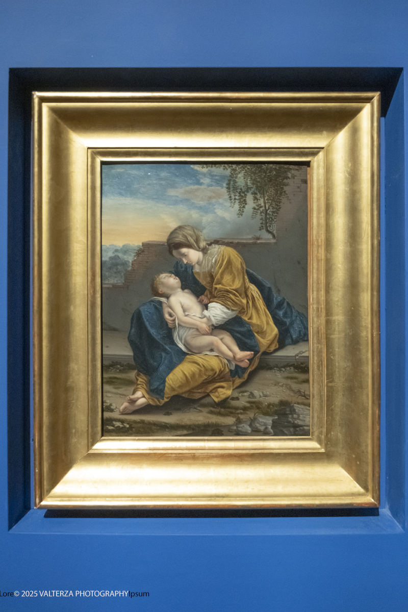_DSF0371.jpg - 22/11720'25. Torino. Dal 22 novembre 2025 al 3 maggio 2026, le Sale Chiablese dei Musei Reali di Torino ospitano una mostra dedicata a Orazio Gentileschi (Pisa, 1563 â€“ Londra, 1639), uno dei piÃ¹ importanti artisti italiani del Seicento, la cui straordinaria qualitÃ  pittorica fu premiata da un successo in vita pari a quello di Caravaggio, Rubens e Van Dyck. Nella foto Orazio Gentileschi Madonna con il bambino in un paesaggioi, 1621-1624