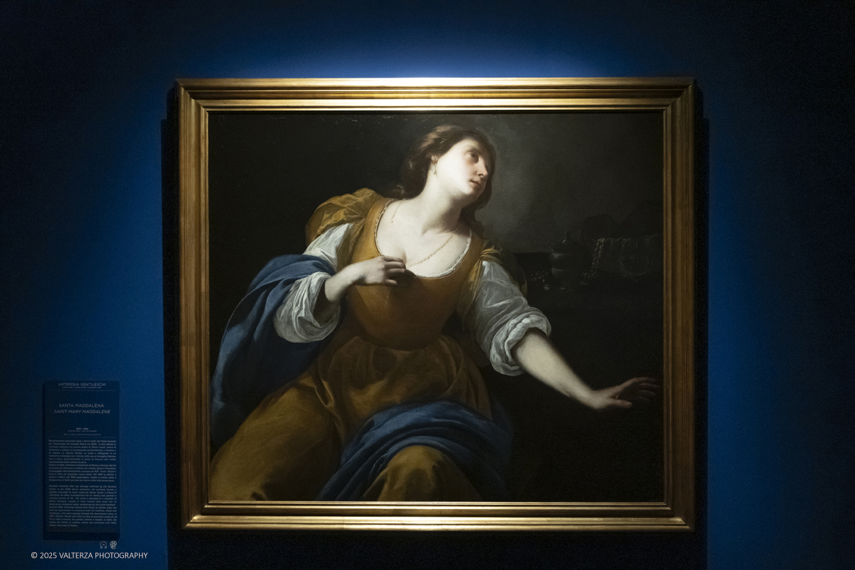 _DSF0389.jpg - 22/11720'25. Torino. Dal 22 novembre 2025 al 3 maggio 2026, le Sale Chiablese dei Musei Reali di Torino ospitano una mostra dedicata a Orazio Gentileschi (Pisa, 1563 â€“ Londra, 1639), uno dei piÃ¹ importanti artisti italiani del Seicento, la cui straordinaria qualitÃ  pittorica fu premiata da un successo in vita pari a quello di Caravaggio, Rubens e Van Dyck. Nella foto Orazio Gentileschi Santa Maddalena 163o-1635