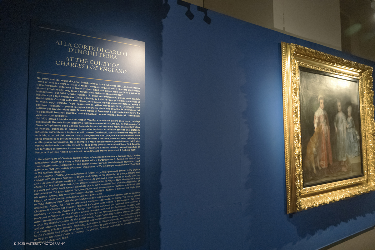 _DSF0409.jpg - 22/11720'25. Torino. Dal 22 novembre 2025 al 3 maggio 2026, le Sale Chiablese dei Musei Reali di Torino ospitano una mostra dedicata a Orazio Gentileschi (Pisa, 1563 â€“ Londra, 1639), uno dei piÃ¹ importanti artisti italiani del Seicento, la cui straordinaria qualitÃ  pittorica fu premiata da un successo in vita pari a quello di Caravaggio, Rubens e Van Dyck. Nella foto parte dell'allestimento della mostra