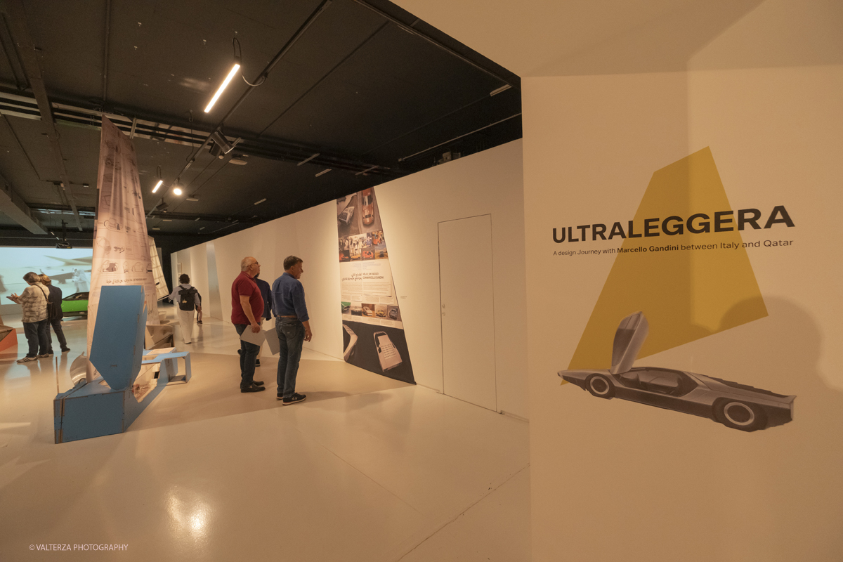 _DSF8865.jpg - 19/06/2025. Torino.    ULTRALEGGERA. A design journey with Marcello Gandini between Italy and Qatar.  Lâ€™ereditÃ  di pensiero di Marcello Gandini in una mostra a un anno dalla scomparsa del Maestro. Nella foto  in visita alla mostra
