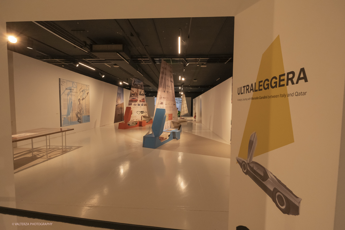 _DSF9119.jpg - 19/06/2025. Torino.    ULTRALEGGERA. A design journey with Marcello Gandini between Italy and Qatar.  Lâ€™ereditÃ  di pensiero di Marcello Gandini in una mostra a un anno dalla scomparsa del Maestro. Nella foto  l'ngresso alla mostra
