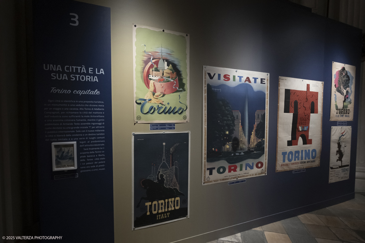 DSCF0061.jpg - Italy, February 12, 2025. Palazzo Madama â€“ Museo Civico d'Arte Antica di Torino presents the exhibition â€œVisitate lâ€™Italia! Promozione e PubblicitÃ  Turistica 1900-1950â€�, an unpublished story on the history of Italian tourism promotion.