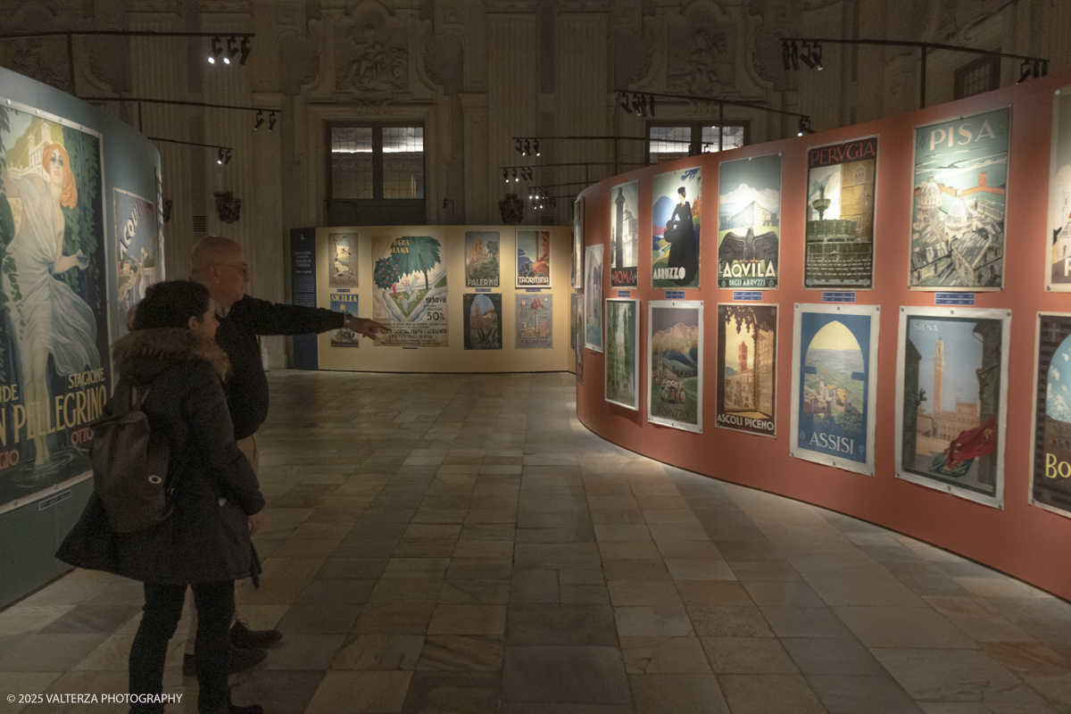 _DSF5834.jpg - Italy, February 12, 2025. Palazzo Madama â€“ Museo Civico d'Arte Antica di Torino presents the exhibition â€œVisitate lâ€™Italia! Promozione e PubblicitÃ  Turistica 1900-1950â€�, an unpublished story on the history of Italian tourism promotion. Visit with Dario Cimorelli a curator of the exhibition