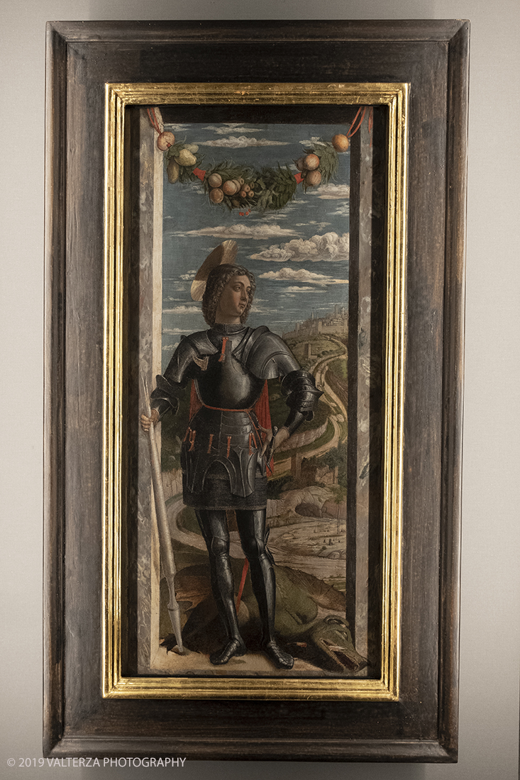 _DSF8960.jpg - 11/12/2019. Torino. Andrea Mantegna. Rivivere l'antico ,costruire il moderno. Nella foto Andrea Mantegna San Giorgio 1466 ca.