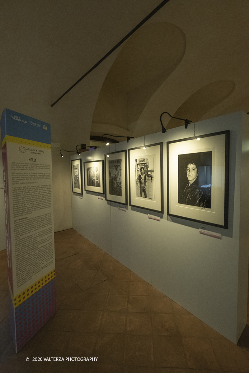 _DSF8856.jpg - 23/10/2020.Torino. Per la prima volta a Torino, unâ€™esposizione unica che raccoglie oltre settanta opere ufficiali: fotografie, serigrafie, litografie, stampe, acetati, ricostruzioni fedeli degli ambienti e dei prodotti che Warhol amava e da cui traeva ispirazione. Nella foto Area della mostra dedicata a seguaci ed allievi gay di Warhol