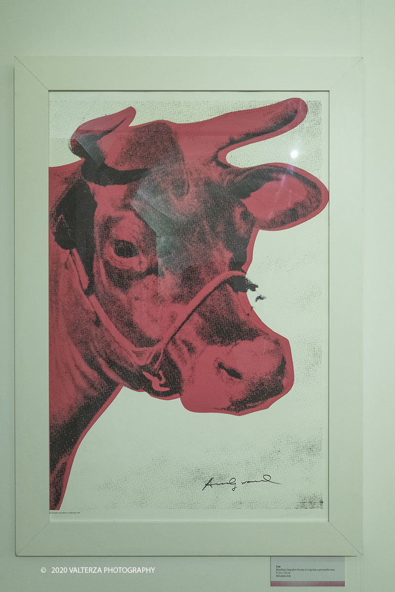 _DSF8932.jpg - 23/10/2020.Torino. Per la prima volta a Torino, unâ€™esposizione unica che raccoglie oltre settanta opere ufficiali: fotografie, serigrafie, litografie, stampe, acetati, ricostruzioni fedeli degli ambienti e dei prodotti che Warhol amava e da cui traeva ispirazione. Nella foto manifesto litografico firmato da Warhol