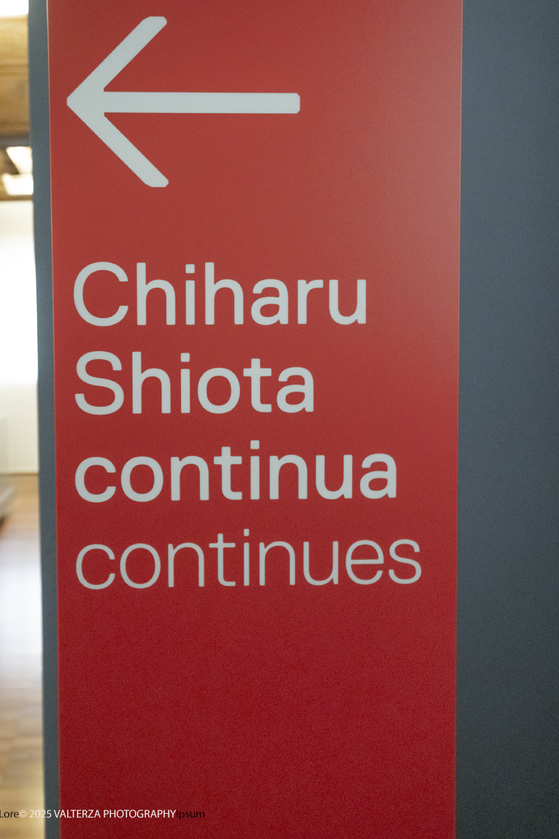 _DSF3791.jpg - 21/1072025. The Soul Trembles, la grande mostra monografica dedicata all’artista giapponese Chiharu Shiota arriva al MAO in anteprima nazionale - e per la prima volta in assoluto in un museo di arte asiatica. Nella foto segnavia