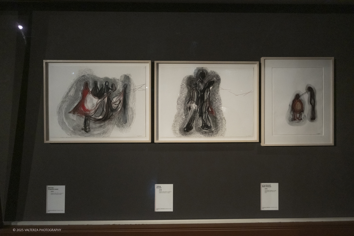 _DSF3829.jpg - 21/1072025. The Soul Trembles, la grande mostra monografica dedicata all’artista giapponese Chiharu Shiota arriva al MAO in anteprima nazionale - e per la prima volta in assoluto in un museo di arte asiatica. Nella foto parte dell'allestimento