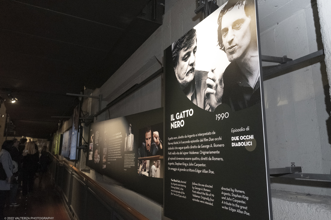 _DSF1220.jpg - 05/04/2022. Torino. Presentata la prima mostra dedicata a un grande maestro del cinema: il regista, sceneggiatore e produttore Dario Argento (Roma, 1940). Nella foto materiale del film Il gatto nero 1990