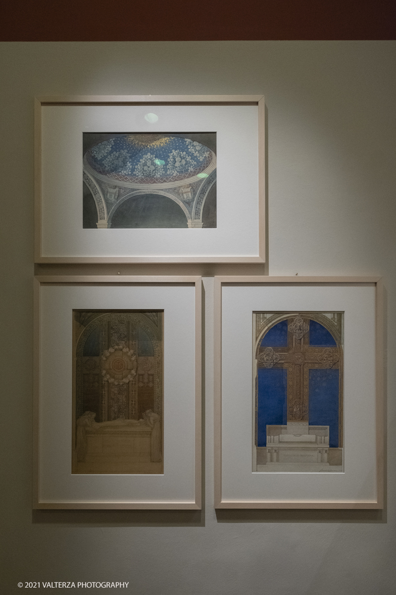 _DSF2258-2.jpg - 01/10/2029. Torino. L'accademia Albertina e Torino tra eccletismo e Liberty. Disegnare la cittÃ  non Ã¨ una semplice mostra ma un viaggio nella storia dellâ€™arte e dellâ€™architettura torinese che  vuole ritrovare nel passato le sinergie e le ispirazioni utili al nostro .futuro. Nella foto opere di Giulio Casanova