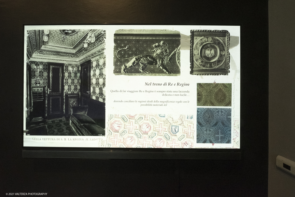 _DSF2394.jpg - 01/10/2029. Torino. L'accademia Albertina e Torino tra eccletismo e Liberty. Disegnare la cittÃ  non Ã¨ una semplice mostra ma un viaggio nella storia dellâ€™arte e dellâ€™architettura torinese che  vuole ritrovare nel passato le sinergie e le ispirazioni utili al nostro .futuro. Nella foto documentazione afferente al nuovo treno reale, 1929