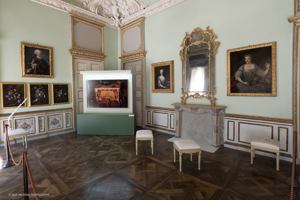 _DSF0696.jpg - 19/04/2023. Torino. DIVAS â€“ Dog Portraits Ã¨ una mostra di arte contemporanea che prende vita dal progetto fotografico â€œCave Canemâ€� con lâ€™intento di svelare, attraverso le immagini, la connessione fra il proprietario e il suo amico a quattro zampe, nel contesto della loro abitazione. Nella foto una delle opere del fotografo Francesco Pergolesi in mostra nel contesto degli interni della villa.