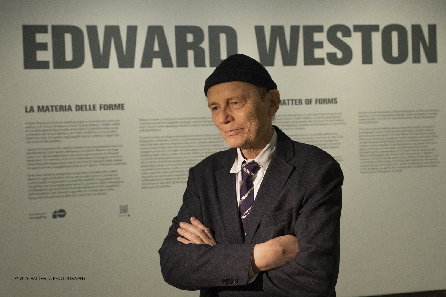 DSCF0525.jpg - 11/02/2026. Torino. CAMERA | EDWARD WESTON. La materia delle forme. Con una selezione di 171 immagini, molte delle quali vintage, il percorso espositivo â€“ curato da SÃ©rgio Mah â€“ si configura come unâ€™ampia antologia che ripercorre tutte le fasi della produzione di Edward Weston (Illinois, 1886 - California, 1958)  Nella foto FranÃ§ois HÃ©bel, nuovo Direttore Artistico di CAMERA