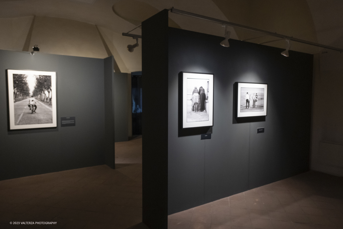 _DSF1390.jpg - 03/03/2023. Torino. In mostra le fotografie che nella lunghissima carriera di Erwitt meglio hanno descritto e rappresentato tutte le sfaccettature  dellâ€™essere famiglia. Nella foto parte dell'allestimento della mostra