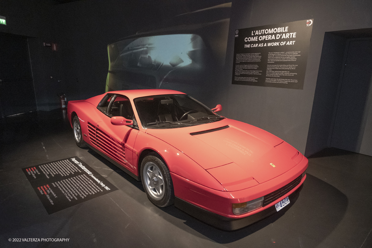 _DSF9453.jpg - 27/06/2022. Torino. Nel mondo del collezionismo di automobili dâ€™epoca, dove il valore delle vetture storiche registra notevoli tassi di crescita i casi di contraffazione sono sempre piÃ¹ numerosi. Al MAUTO la nuova mostra sul tema. Nella foto  una Ferrari Testarossa (monodado) originale