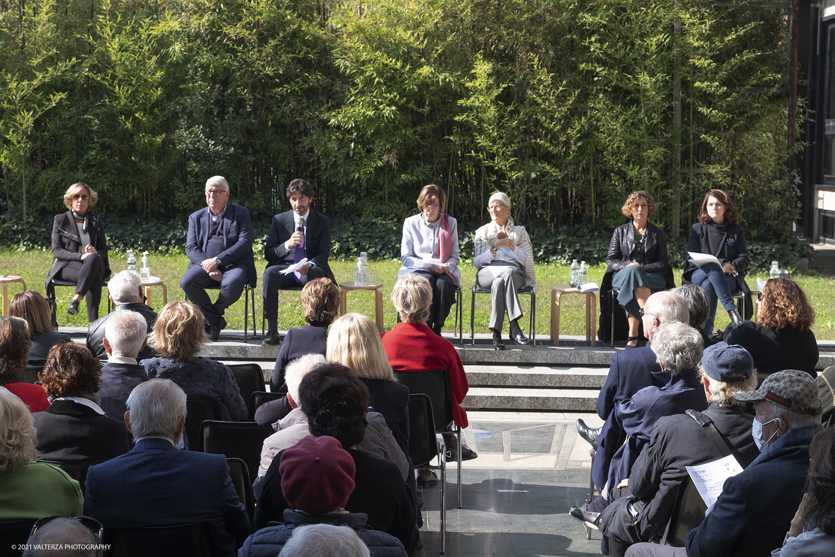 _DSF3166.jpg - 12/10/2021. Torino. Il percorso espositivo, della mostra alla GAM, presenta oltre 60 capolavori dellâ€™artista livornese , si articola in nove sezioni e copre un ampio arco cronologico che dal 1854 giunge al 1894, dalla sperimentazione macchiaiola e da opere capitali degli anni Sessanta e Settanta fino alle tele dellâ€™etÃ  matura, che ne rivelano lo sguardo acuto e innovatore, capace di aperture sullâ€™imminente â€™900. Opera Garibaldi a Palermo. Un momento della conferenza stampa