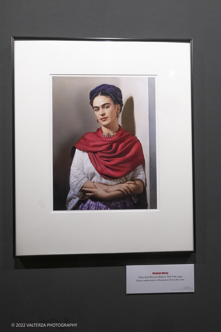 _DSF6609.jpg - 11/03/2022. Torino. La mostra -evento Frida-Kahlo Trough the lens of  Nicholas Muray. Un viaggio emozionale nella vita dell'icona mondiale Frida Kahlo.. Nella foto immagine del fotografo Nicholas Murray