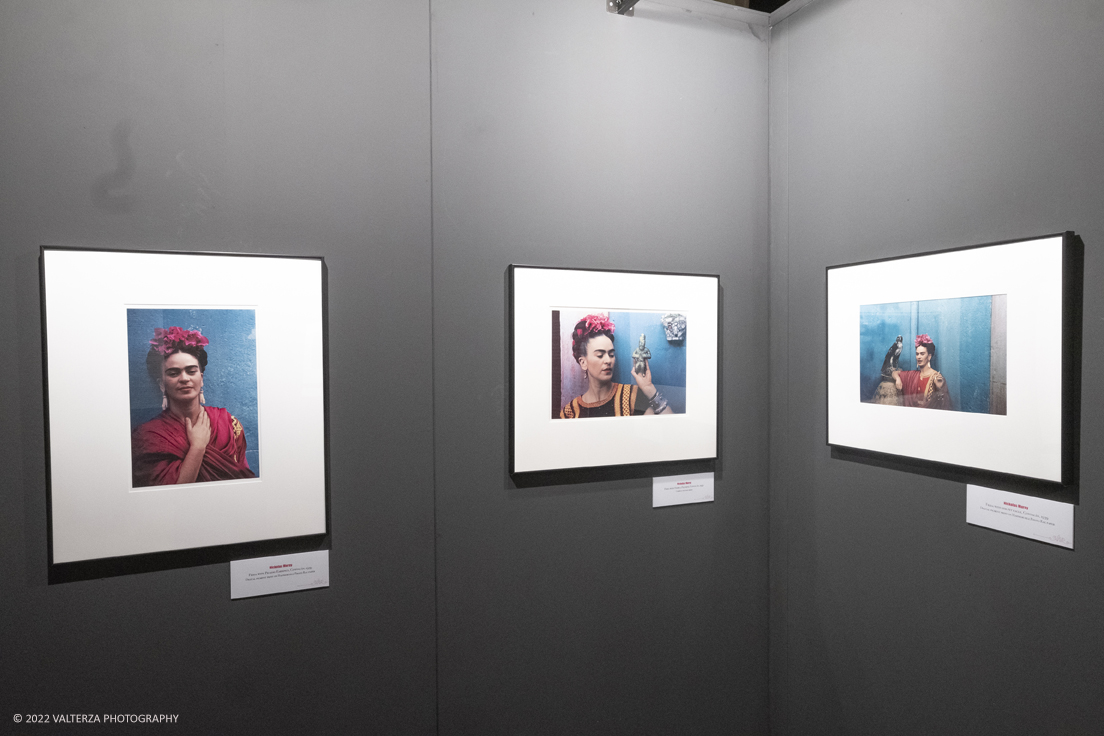 _DSF6612.jpg - 11/03/2022. Torino. La mostra -evento Frida-Kahlo Trough the lens of  Nicholas Muray. Un viaggio emozionale nella vita dell'icona mondiale Frida Kahlo.. Nella foto parte dell'allestimento della mostra
