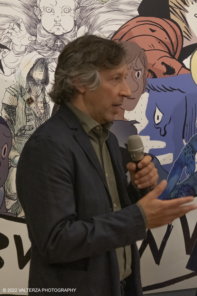 _DSF0862.jpg - 17/05/2022. Torino. Curata da Mattia Morandi, Chiara Palmieri e Simona Cardinali, la mostra si ispira al fumetto di Lorena Canottiere â€œIo piÃ¹ fanciullo non sonoâ€�, ambientato proprio nei Musei Reali, e che vede come protagonista il principe Eugenio di Savoia-Soissons. Il â€œfilosofo guerrieroâ€�, come lo definÃ¬ Rousseau, e colto collezionista dâ€™arte, che contribuÃ¬ ad arricchire le stanze dei Musei Reali