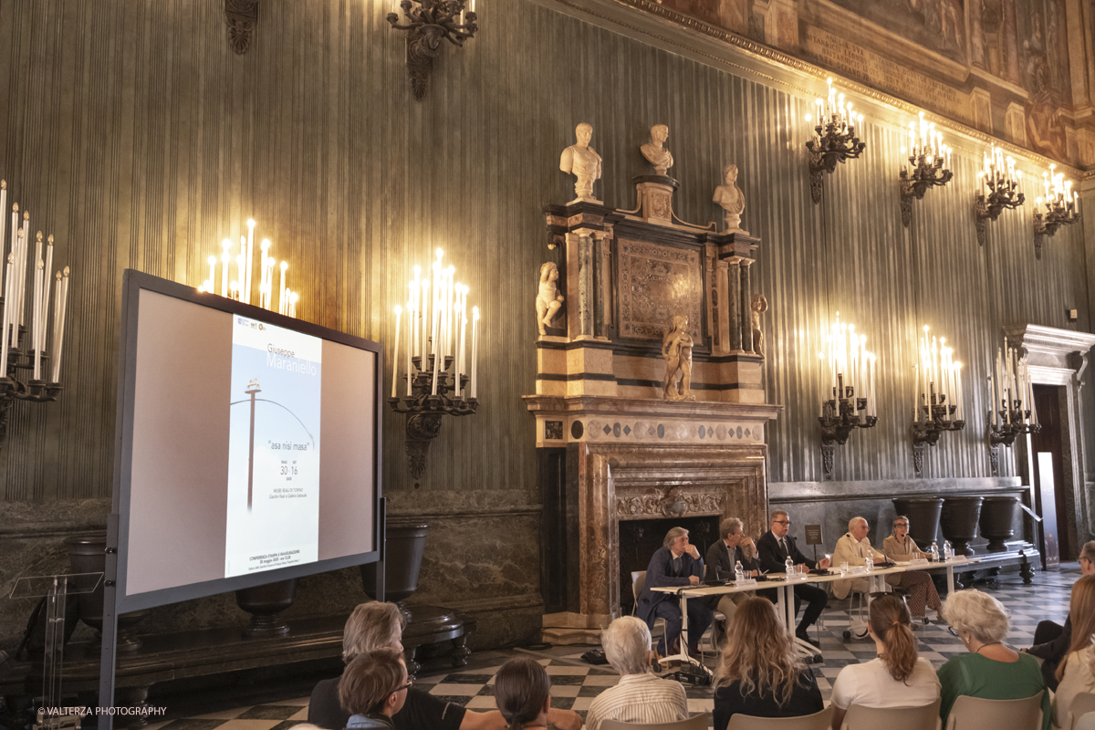 _DSF8235.jpg - 30-05-2025. Torino.  Giuseppe Maraniello, Mostra Asa Nisi Masa. Giuseppe Maraniello Asa Nisi Masa. Nella foto un momento della presentazione della mostra