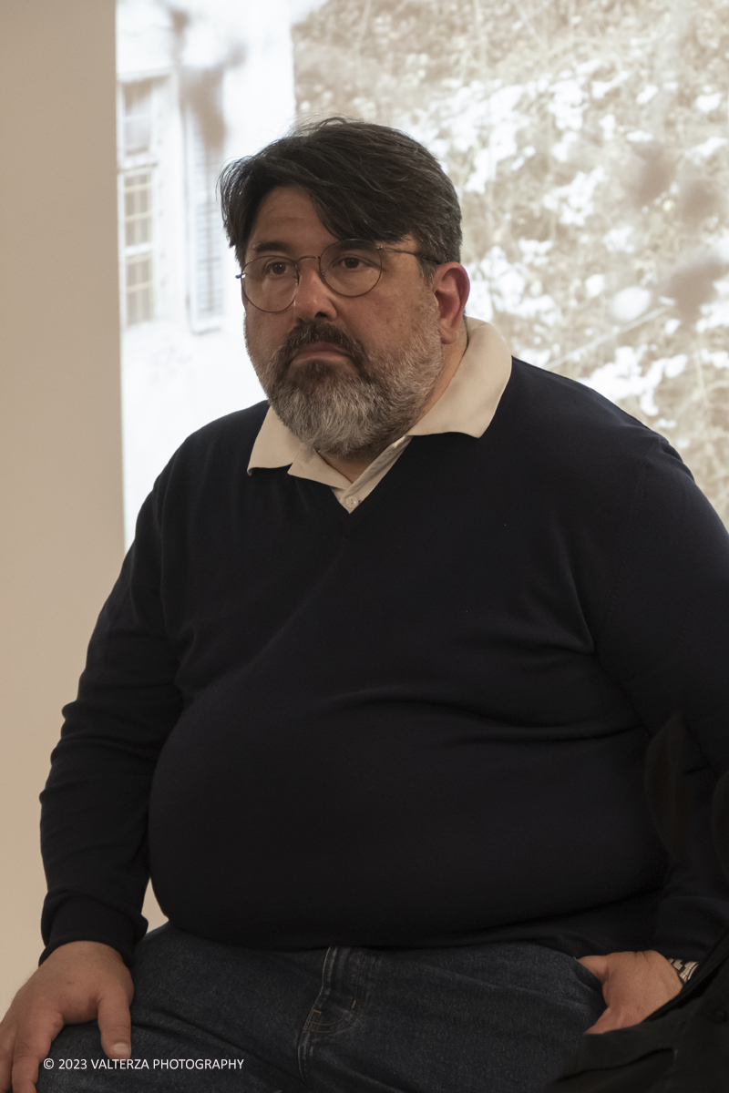 _DSF6413.jpg - 23/03/2023. Torino. Lâ€™esposizione Ã¨ parte del primo episodio di â€œArchivi dâ€™Affettoâ€�, un progetto volto a riscoprire e dare nuovo valore a grandi progettisti torinesi e a esperienze artistico-culturali spesso poco note al grande pubblico. Nella foto Maurizio Cilli curatore della mostra