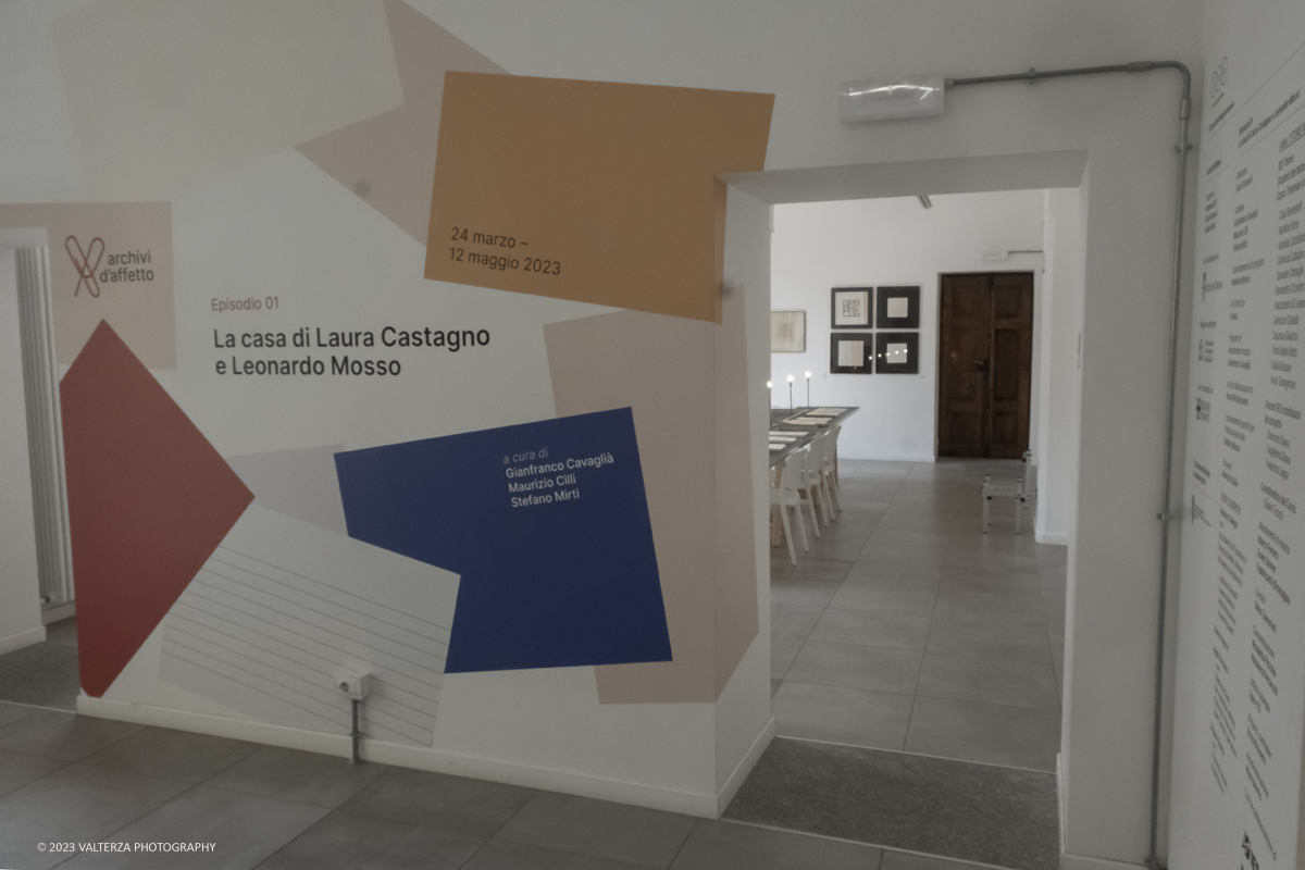 _DSF6461.jpg - 23/03/2023. Torino. Lâ€™esposizione Ã¨ parte del primo episodio di â€œArchivi dâ€™Affettoâ€�, un progetto volto a riscoprire e dare nuovo valore a grandi progettisti torinesi e a esperienze artistico-culturali spesso poco note al grande pubblico. Nella foto area di ingresso alla mostra