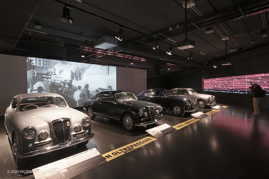 _DSF1552.jpg - 30/01/2020. Torino: Al Mauto una mostra dedicata ai 70 anni del mito torinese Lancia Aurelia.Il Museo Nazionale dellâ€™Automobile di Torino ha inaugurato la mostra "LANCIA AURELIA 1950 â€“ 2020. MITO SENZA TEMPO", uno straordinario percorso espositivo, che racconta, con il contributo di 18 esemplari dâ€™eccezione â€“ di serie e fuoriserie â€“ lâ€™evoluzione del modello presentato per la prima volta al pubblico proprio a Torino nel 1950.â€œ Nella foto uno degli spazi espositivi.