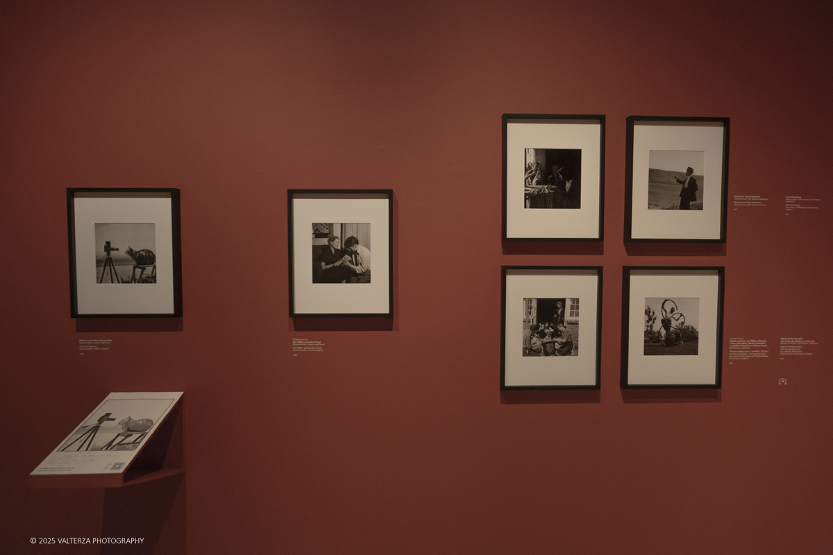 _DSF2201.jpg - 30/09/2025. Torino.  Un viaggio in 160 immagini, tutte provenienti dai Lee Miller Archives, per riscoprire gli infiniti sguardi della straordinaria fotografa americana. Nella foto parte dell'allestimento della mostra