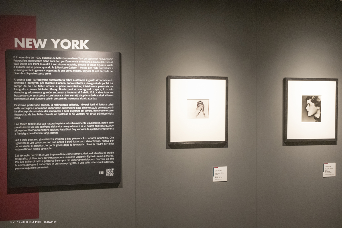 _DSF4387.jpg - 08/09/2023. Torino. La mostra ripercorre la vicenda umana e professionale di Lee Miller ponendo lâ€™attenzione sullo sguardo surrealista della fotografa_ Nella foto parte dell'allestimento della mostra