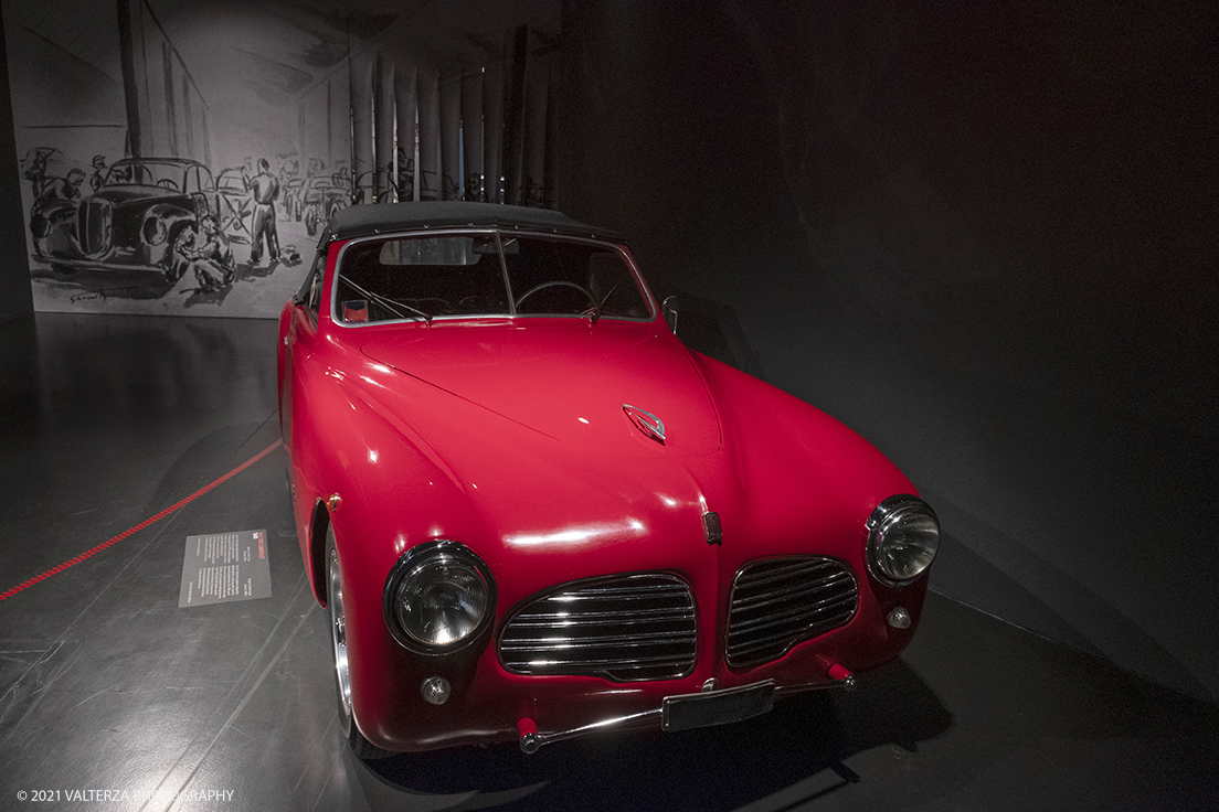 _DSF0570.jpg - 06/10/2021. Torino. Al MAUTO la nuova mostra 1921-2021 Cento anni di un designer senza confini. Nella foto la Fiat 1100 Cabriolet 1949