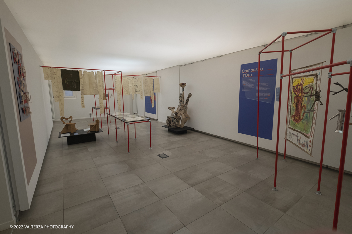 _DSF8810.jpg - 04/05/2022. Torino. Al circolo del Design Riccardo Dalisi e la Partecipazione come progetto. Nella foto parte dell'allestimento della mostra