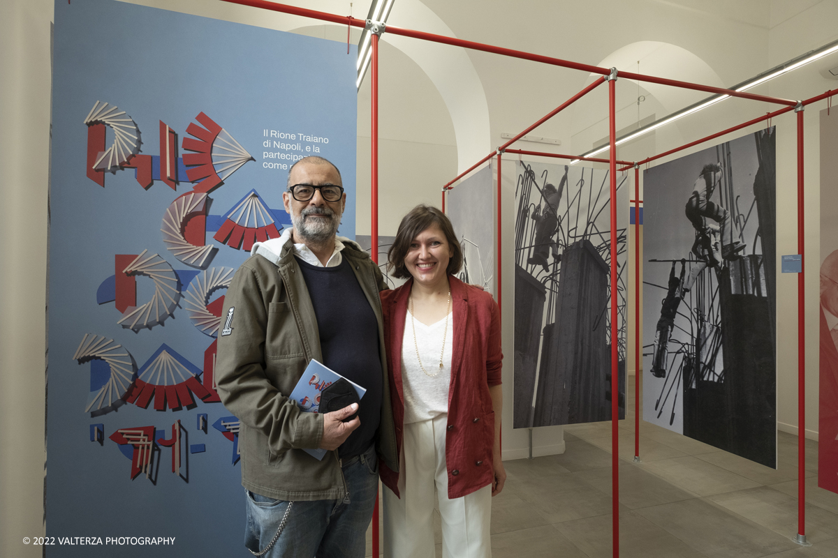 _DSF8851.jpg - 04/05/2022. Torino. Al circolo del Design Riccardo Dalisi e la Partecipazione come progetto. Nella foto il curatore della mostra Luca Beatrice e la direttrice del circolo del Design Sara Fortunati
