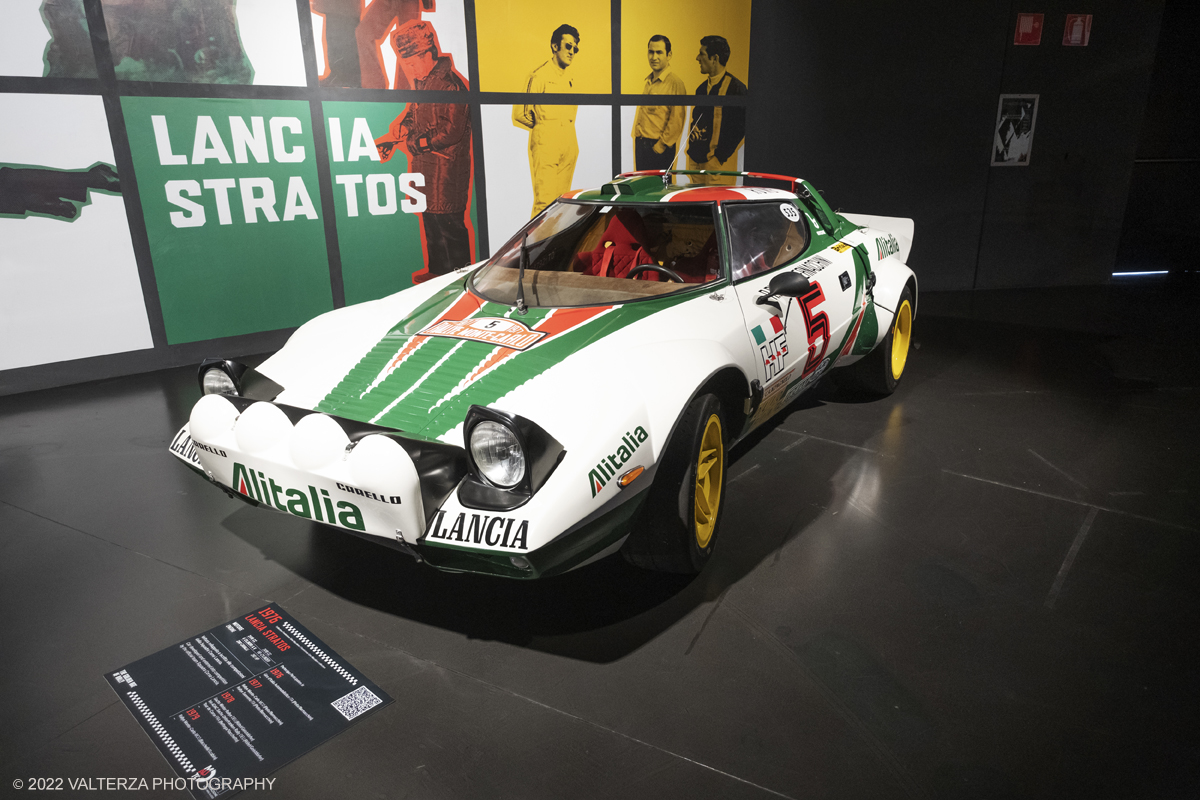 _DSF4469.jpg - 26/10/2022. Torino. Si Ã¨ inaugurata al Mauto The Golden Age Of Rally, viaggio nellâ€™epoca dâ€™oro di questa disciplina sportiva attraverso un'esposizione inedita nel panorama internazionale, che porta per la prima volta in mostra, dal 27 ottobre 2022 al 2 maggio 2023, una delle collezioni piÃ¹ importanti al mondo, quella della Fondazione Gino Macaluso per lâ€™Auto Storica. Nella foto Lancia Stratos, 1976