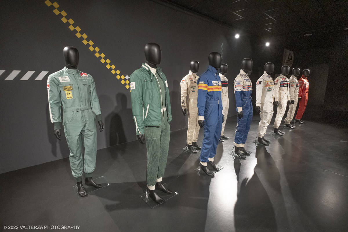 _DSF4638.jpg - 26/10/2022. Torino. Si Ã¨ inaugurata al Mauto The Golden Age Of Rally, viaggio nellâ€™epoca dâ€™oro di questa disciplina sportiva attraverso un'esposizione inedita nel panorama internazionale, che porta per la prima volta in mostra, dal 27 ottobre 2022 al 2 maggio 2023, una delle collezioni piÃ¹ importanti al mondo, quella della Fondazione Gino Macaluso per lâ€™Auto Storica. Nella foto collezione di tute