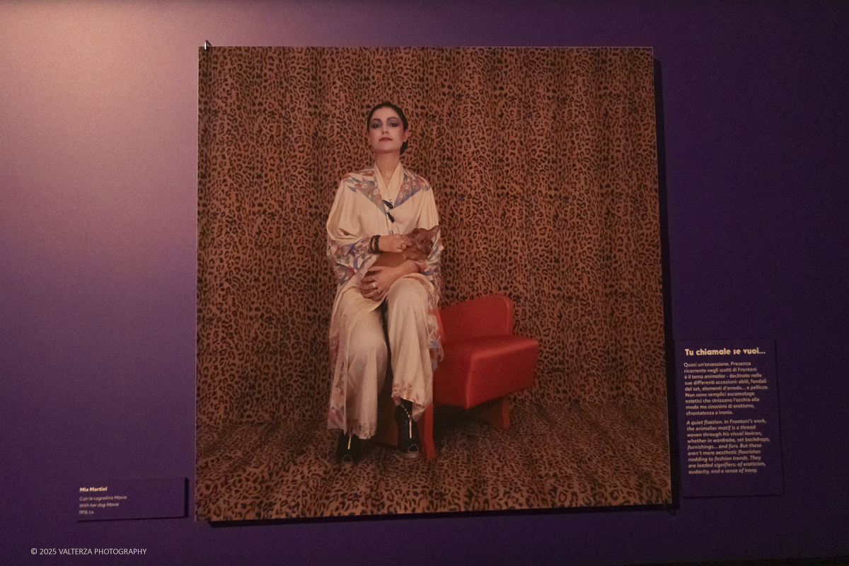 _DSF0897.jpg - 20/09/2025: Torino.  Mostra: Pazza Idea. Oltre il ’68: icone pop nelle fotografie di Angelo Frontoni. Le immagini in mostra, scattate principalmente per servizi fotografici a uso giornalistico, sfidano il tempo e chiamano in causa il nostro modo di vedere l’altro e di rappresentarci. Nella foto Mia Martini