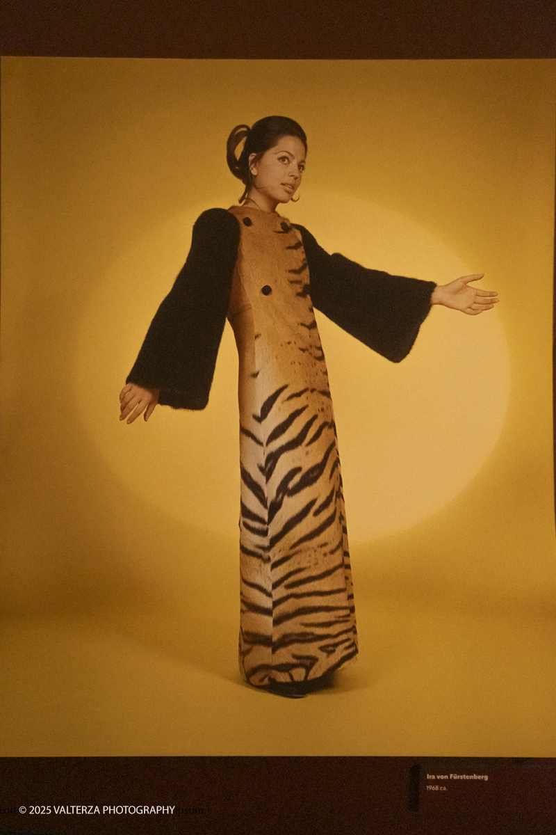 _DSF0923.jpg - 20/09/2025: Torino.  Mostra: Pazza Idea. Oltre il ’68: icone pop nelle fotografie di Angelo Frontoni. Le immagini in mostra, scattate principalmente per servizi fotografici a uso giornalistico, sfidano il tempo e chiamano in causa il nostro modo di vedere l’altro e di rappresentarci. Nella foto Ira von Fùrstenberg