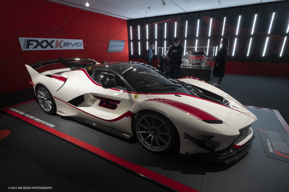 _DSF1173.jpg - 05/01/2022. Maranello. il Museo Ferrari di Maranello con il nuovo settore â€œGT 2021, a memorable yearâ€� che celebra lâ€™anno piÃ¹ vincente della storia di Ferrari nelle competizioni GT. Nella foto il settore dedicato alle Supercars con la FXX-K del 2017