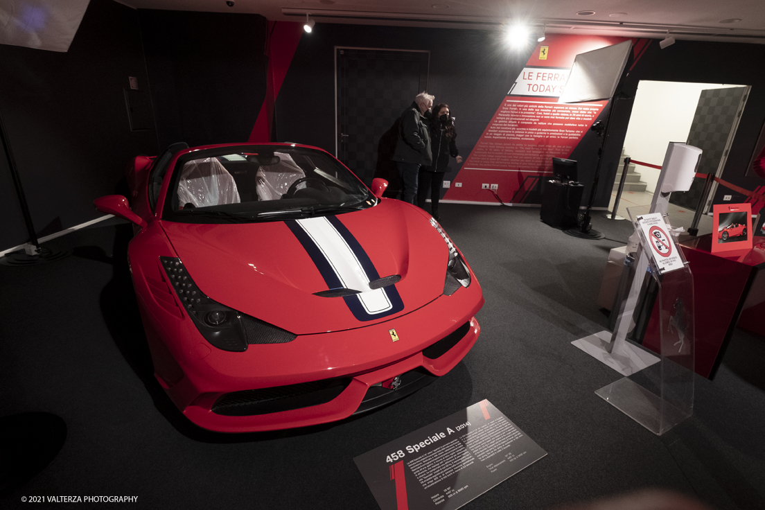 _DSF1570.jpg - 05/01/2022. Maranello. Il Museo Ferrari di Maranello con il nuovo settore â€œGT 2021, a memorable yearâ€� che celebra lâ€™anno piÃ¹ vincente della storia di Ferrari nelle competizioni GT. Nella foto la 458 speciale A del 2014