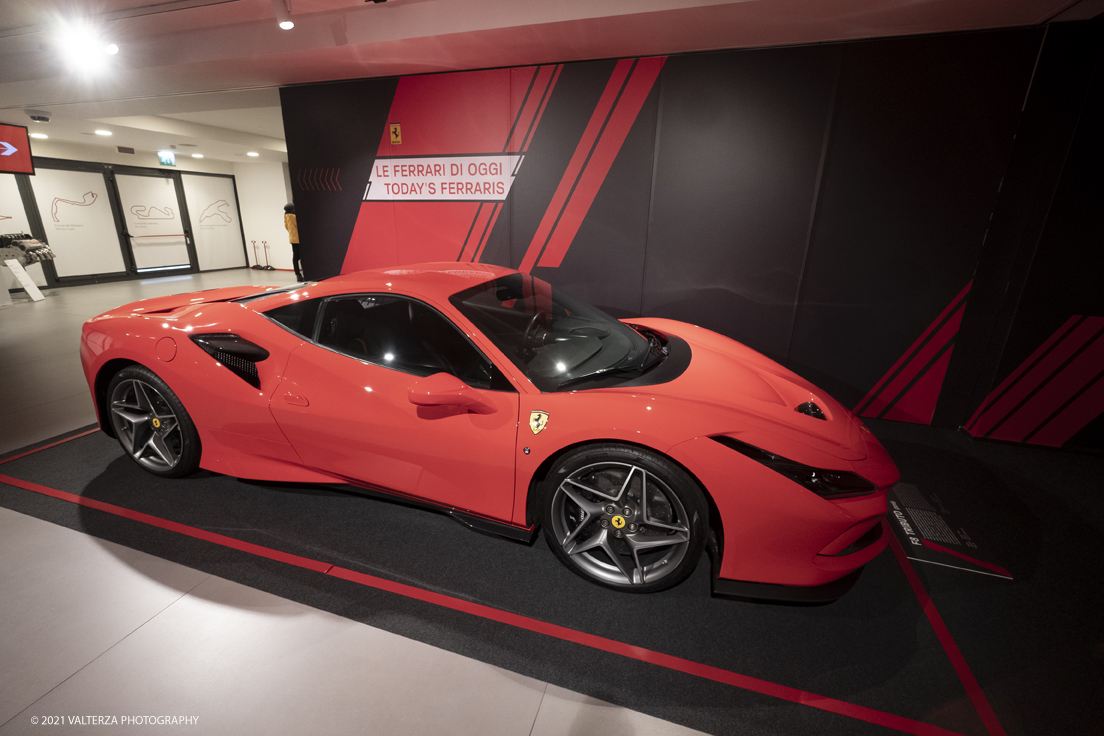_DSF1573.jpg - 05/01/2022. Maranello. Il Museo Ferrari di Maranello con il nuovo settore â€œGT 2021, a memorable yearâ€� che celebra lâ€™anno piÃ¹ vincente della storia di Ferrari nelle competizioni GT. Nella foto la F8 Tributo del 2019