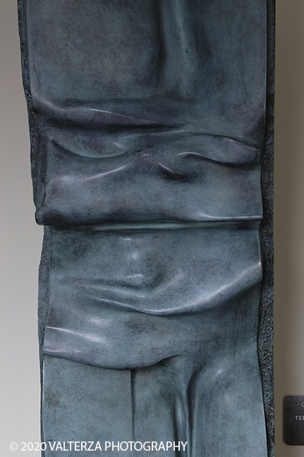 _DSF1450.jpg - 08/07/2020. Torino. Omaggio ai grandi maestri della scultura contemporanea. Museo Accorsi Ometto. Nella foto Artista GiÃ² Pomodoro, opera Tensione verticale( particolare), 1963-1964