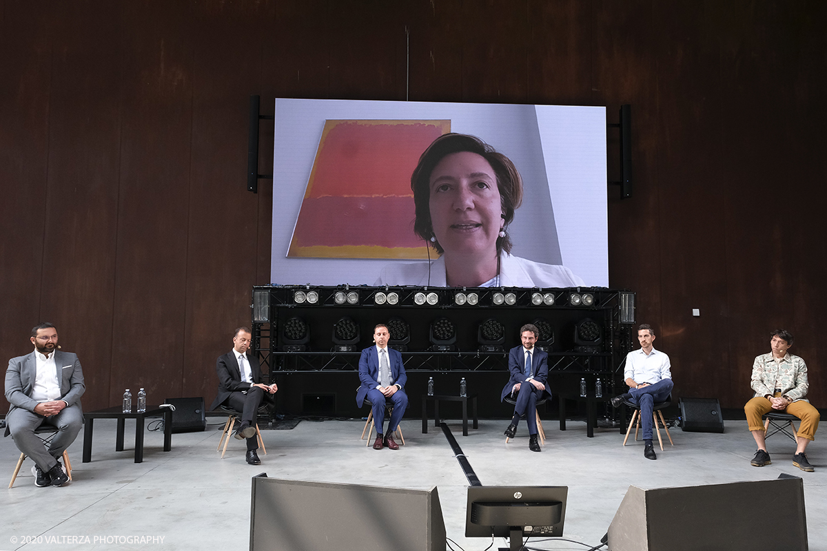 _DSF9344.jpg - 25/06/2020. Torino. Giornata dedicata alla celebrazione del primo compleanno delle OGR tech. Nella foto:un momento del un momento del talk "La digital R-evolution di OGR tech." con l'intervento online di Silvia Candiani AD Microsoft Italia