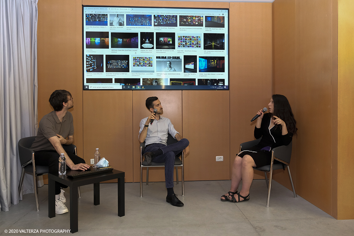 _DSF9647.jpg - 25/06/2020. Torino. Giornata dedicata alla celebrazione del primo compleanno delle OGR tech. Nella foto: un momento dell' evento della giornata dedicato ad illustrare al pubblico "Come nasce una mostra- Live."